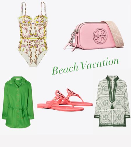 Swimsuit, resort wear, sandals, swim cover up, spring beach vacation 

#LTKswim #LTKSeasonal #LTKshoecrush