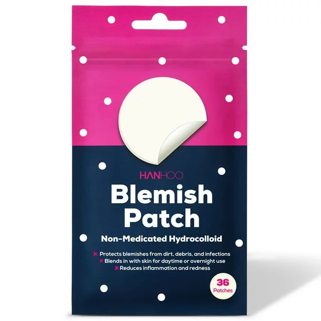 Hanhoo Blemish Patch with Hydrocolloid, for All Skin Types, Acne Treatment, 36 Ct. | Walmart (US)