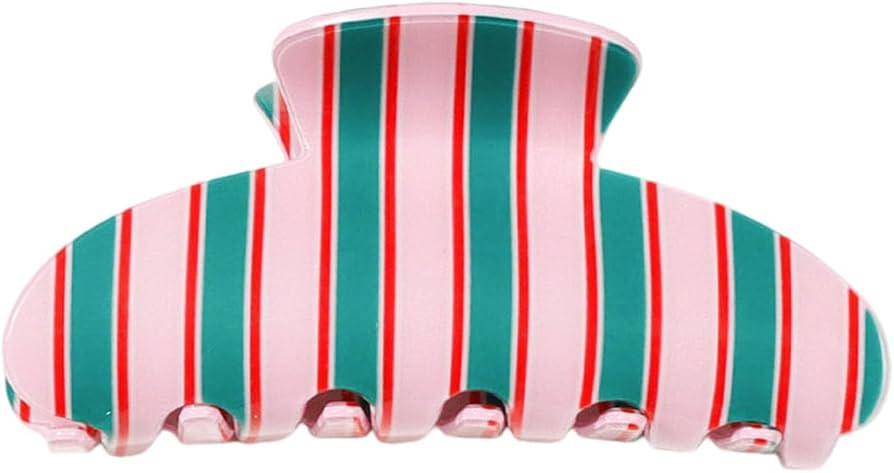 Glifora Colorful Stripe Design Hair Claw Clip Back Head Hair Clip Anti-slip Teeth Strong Hold Shower Hair Claw Clamp Multiuse Hair Accessories : Amazon.de: Beauty | Amazon (DE)