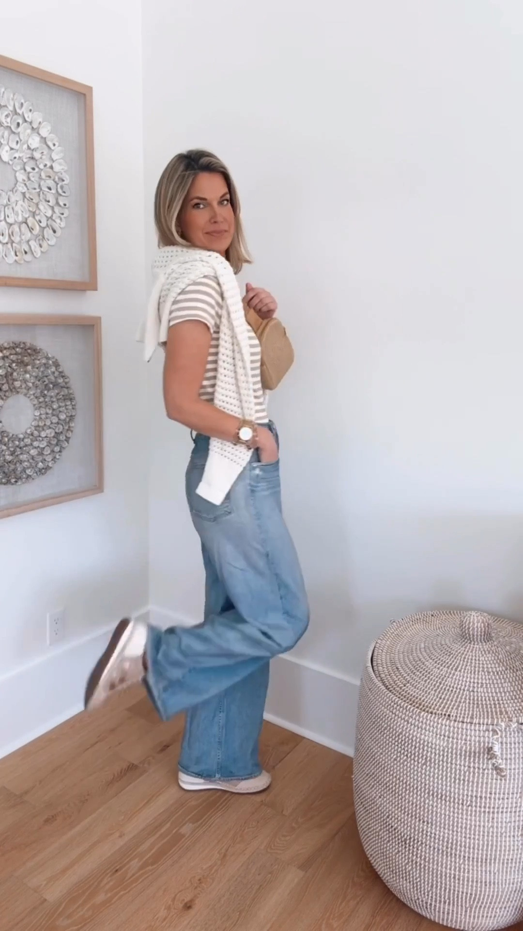 The 33” inseam sweatpant jeans styled for spring!  These are a splurge but I sure wear them a lot!  Small tops.  Sneakers true to size.  

#LTKgrwm #LTKootd #LTKTall