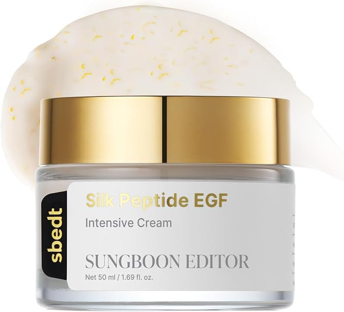 SUNGBOON EDITOR Silk Peptide EGF Cream with Copper Peptides, Volufiline & Patented Peptide Comple... | Amazon (US)