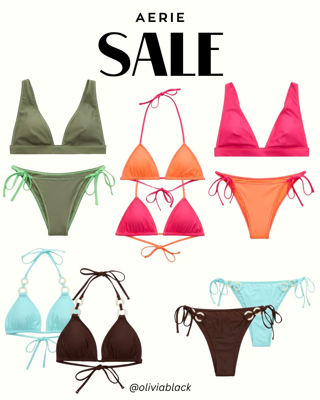 Aerie SALE! 
CODE: BFFDEALS
Shop these cute bathing suits!! 

#bikini #swim #swimwear #bathingsuit #vacay #vacation #beach #pool #aerie #AE #bright #pink #orange #green #blue #brown #twopiece #sale #bikinisale #swimsale

#LTKFindsUnder100 #LTKStyleTip #LTKSwim