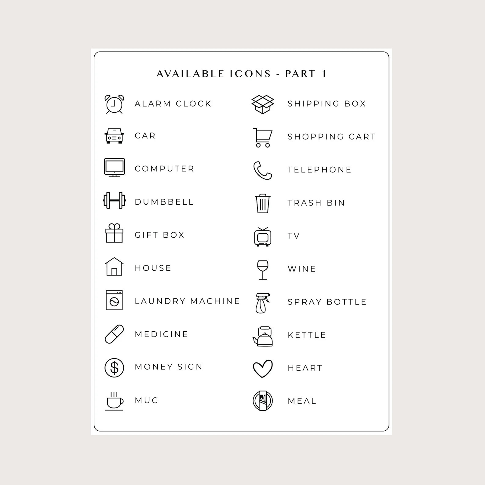 Layered Icon Stickers  Medium Size - Etsy | Etsy (US)