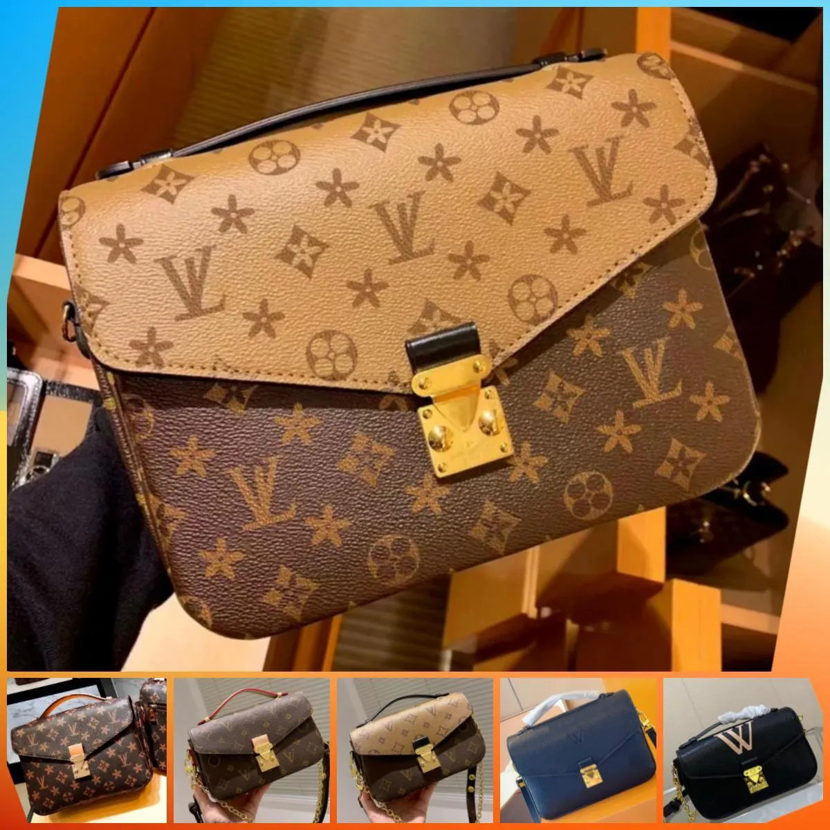 10A genuine leather pochette metis designer tote bag luxurys the large totes bags purses designer wo | DHGate