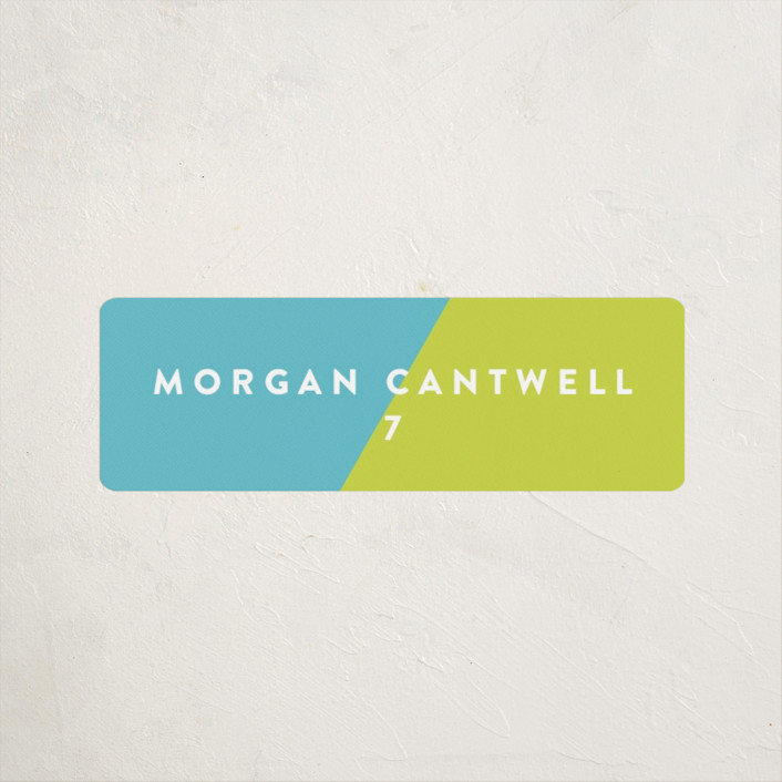 "Favorite Colors" - Customizable Custom Name Labels in Green by Abby Munn. | Minted