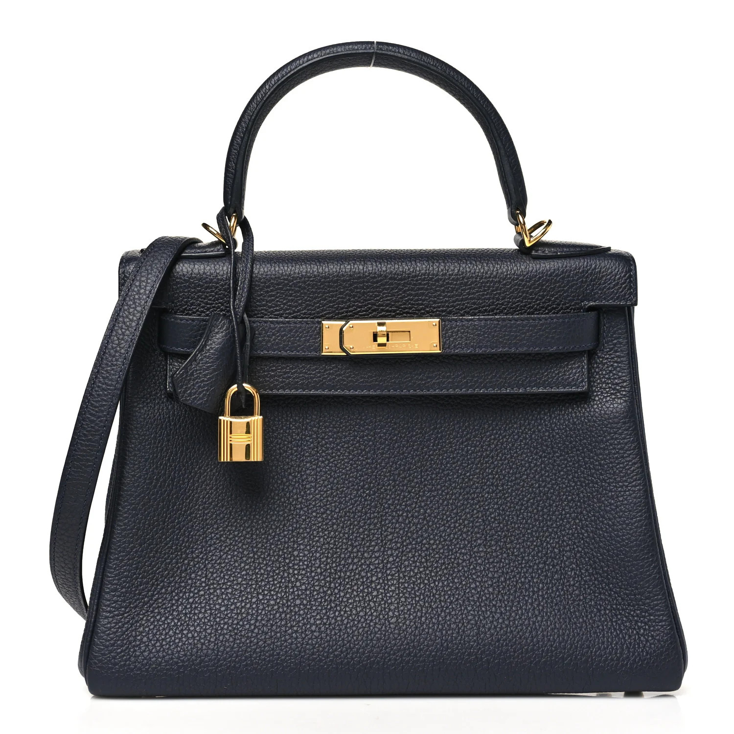 Togo Kelly Retourne 28 Bleu Nuit | FASHIONPHILE (US)