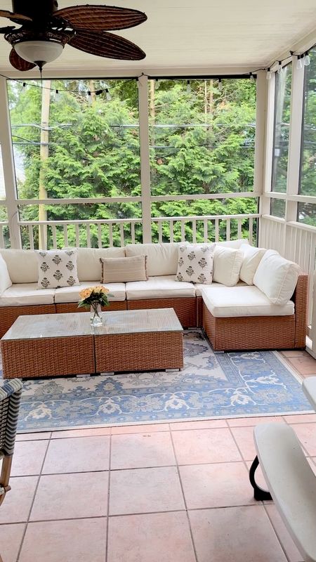 Outdoor couch - outdoor sofa - screened in porch 

#LTKHome #LTKSeasonal #LTKStyleTip