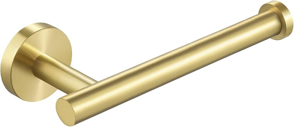 KES Bathroom Toilet Paper Holder Brushed Gold Wall Mount Toilet Roll Holder SUS304 Stainless Stee... | Amazon (US)