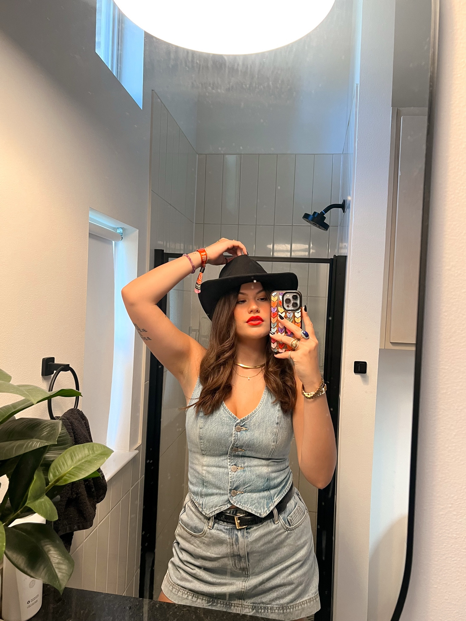 lil denim country fit, ideal for festivals or football games 🤠

#LTKStyleTip