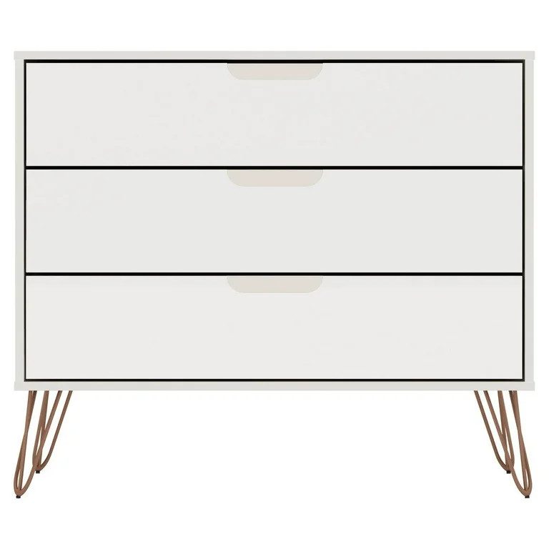 Manhattan Comfort Rockefeller 3 Drawer Dresser | Walmart (US)