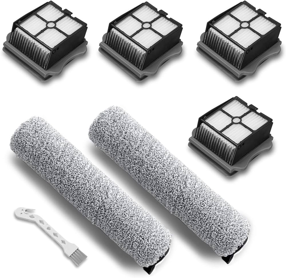 UOUOLONUN Replacement Parts for iFloor 3/Floor One S3 Wet Dry Vacuum Cleaner, 2 Pack Brush Roller... | Amazon (US)
