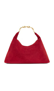 SIMKHAI Nixi Suede Hobo Bag in Crimson from Revolve.com | Revolve Clothing (Global)