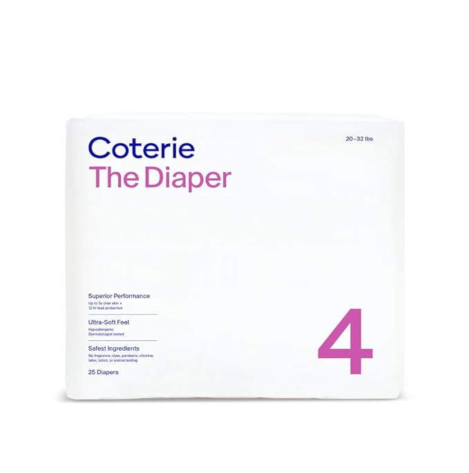 Coterie Size 4 Diapers, 25 CT | Amazon (US)