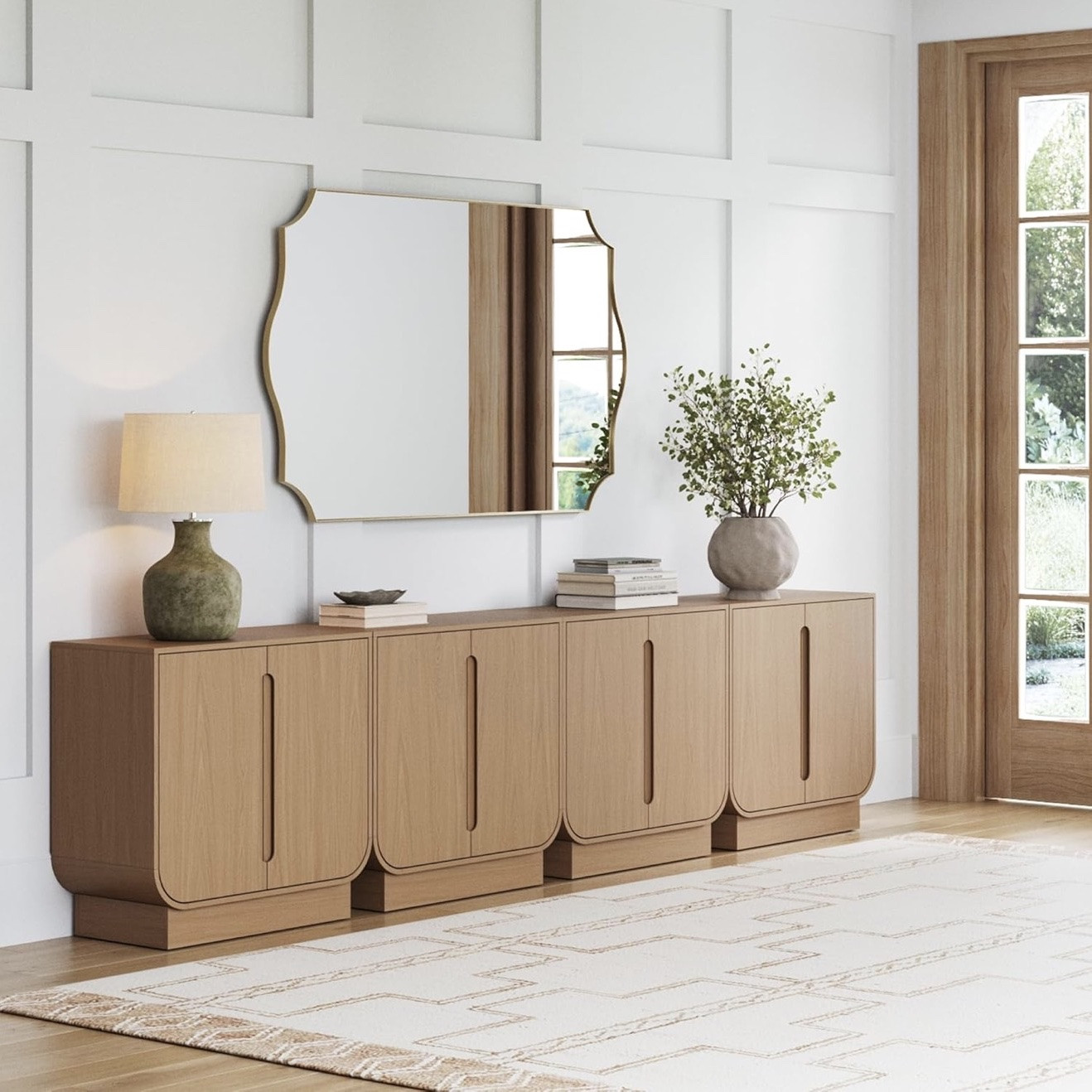 This TV cabinet is everything ✨😍
Mid Century Modern Storage Cabinet, Arched Accent Cabinet with Rounded Bottom Edges and Integrated Door Pull Cutouts, Raw Oak Set of 4

#LTKHome #LTKSaleAlert #LTKmomlife