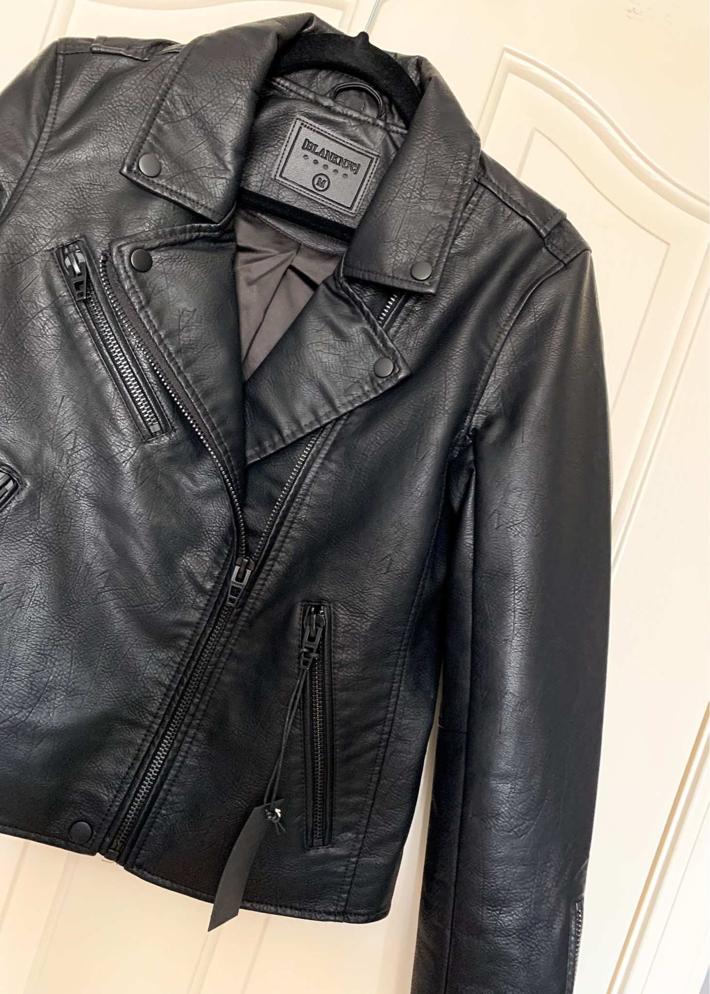 loving this black leather jacket 🖤 the perfect amazon find to add to your capsule wardrobe! 

#LTKSeasonal #LTKHoliday #LTKstyletip