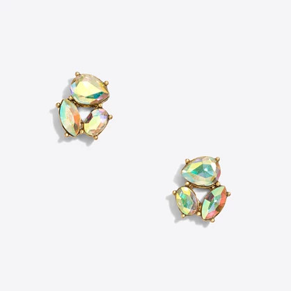 Crystal trio earrings | J.Crew Factory