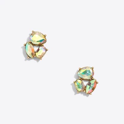Crystal trio earrings | J.Crew Factory