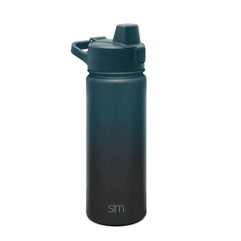 Simple Modern 18 fl oz Stainless Steel Summit Water Bottle with Silicone Straw Lid|Moonlight | Walmart (US)
