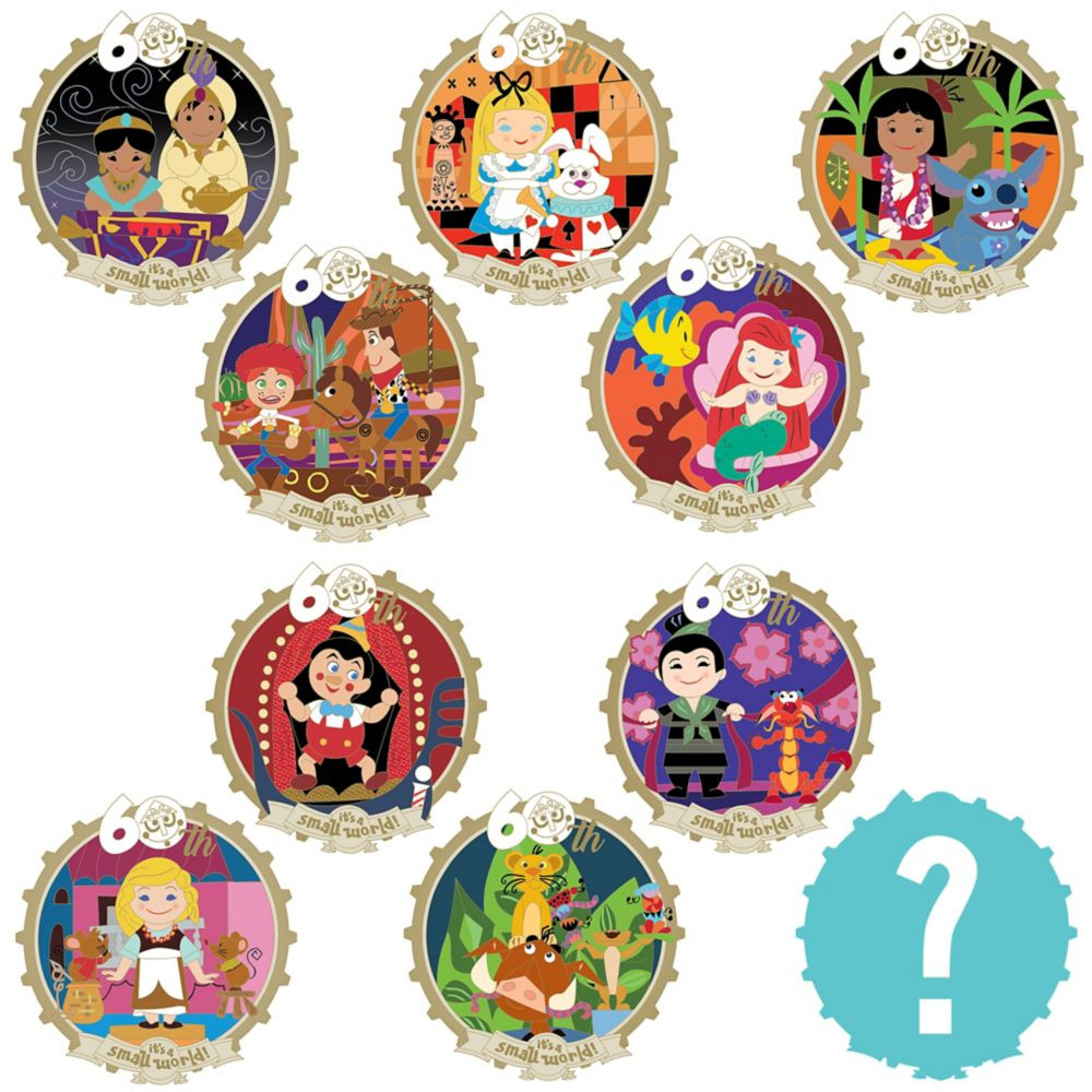 D23-Exclusive ''it's a small world'' 60th Anniversary Mystery Pin Pack \u2013 2-Pc. | Disney Stor... | Disney Store