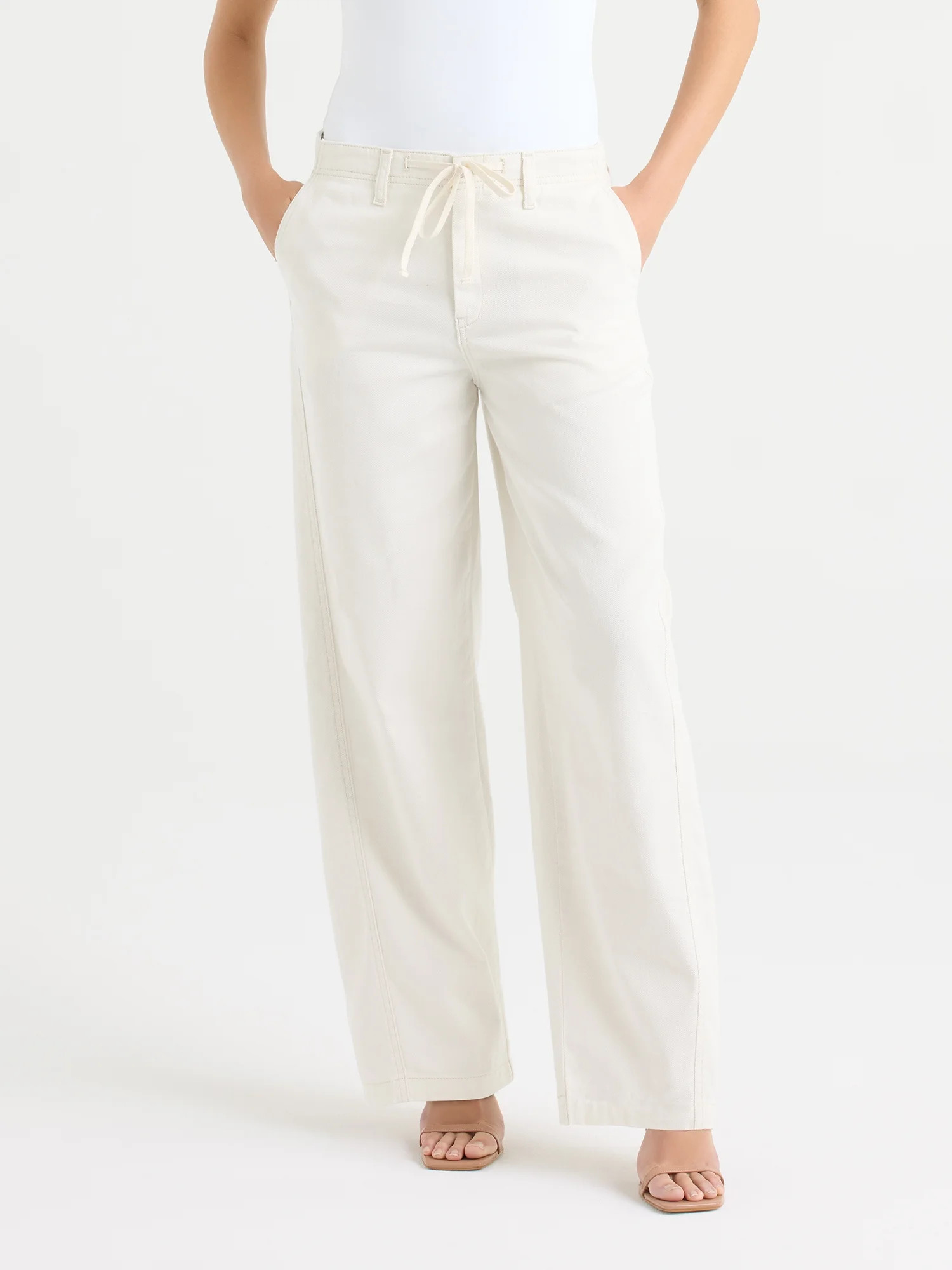 Sofia by Sofia Vergara Women's and Women's Plus Size Diana Relaxed Trousers, 30.5" Inseam, Sizes ... | Walmart (US)