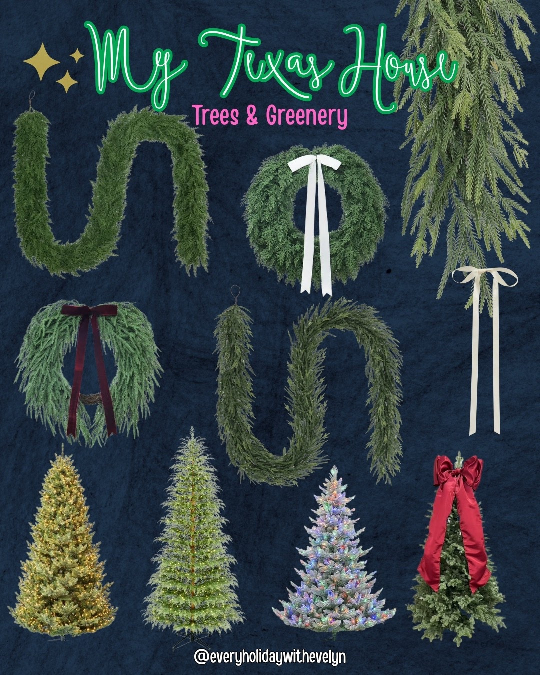 ✨🌲 The My Texas House Christmas Collection is already going viral 🎁
From lush garlands to dreamy pre-lit trees, it’s the perfect cozy-luxe vibe for the holidays.

🛍️ Shop the full line now on my LTK before they’re out!

#MyTexasHouse #LTKHome #LTKHoliday #HolidayDecorGoals #Christmas2025 #ViralChristmasDecor  #ChristmasTreeDecor #HolidayGreenery #CozyChristmas #EveryHolidayWithEvelyn #HolidayHomeDecor #DeckTheHalls #ChristmasStyle #HomeDecorLovers #ChristmasMagic #SeasonalDecor #FestiveFinds #LTKSeasonal #LTKFinds


#LTKSeasonal