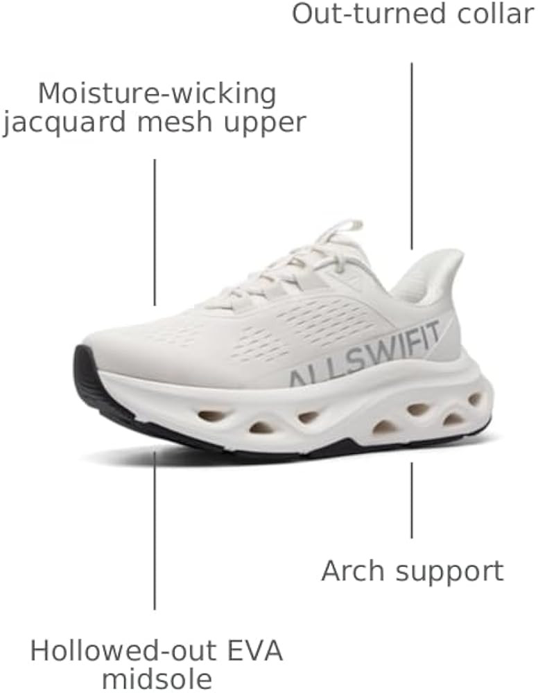 ALLSWIFIT Women's Slip On Walking Shoes Cushioning Hands Free Non Slip Breathable Comfort Workout... | Amazon (US)