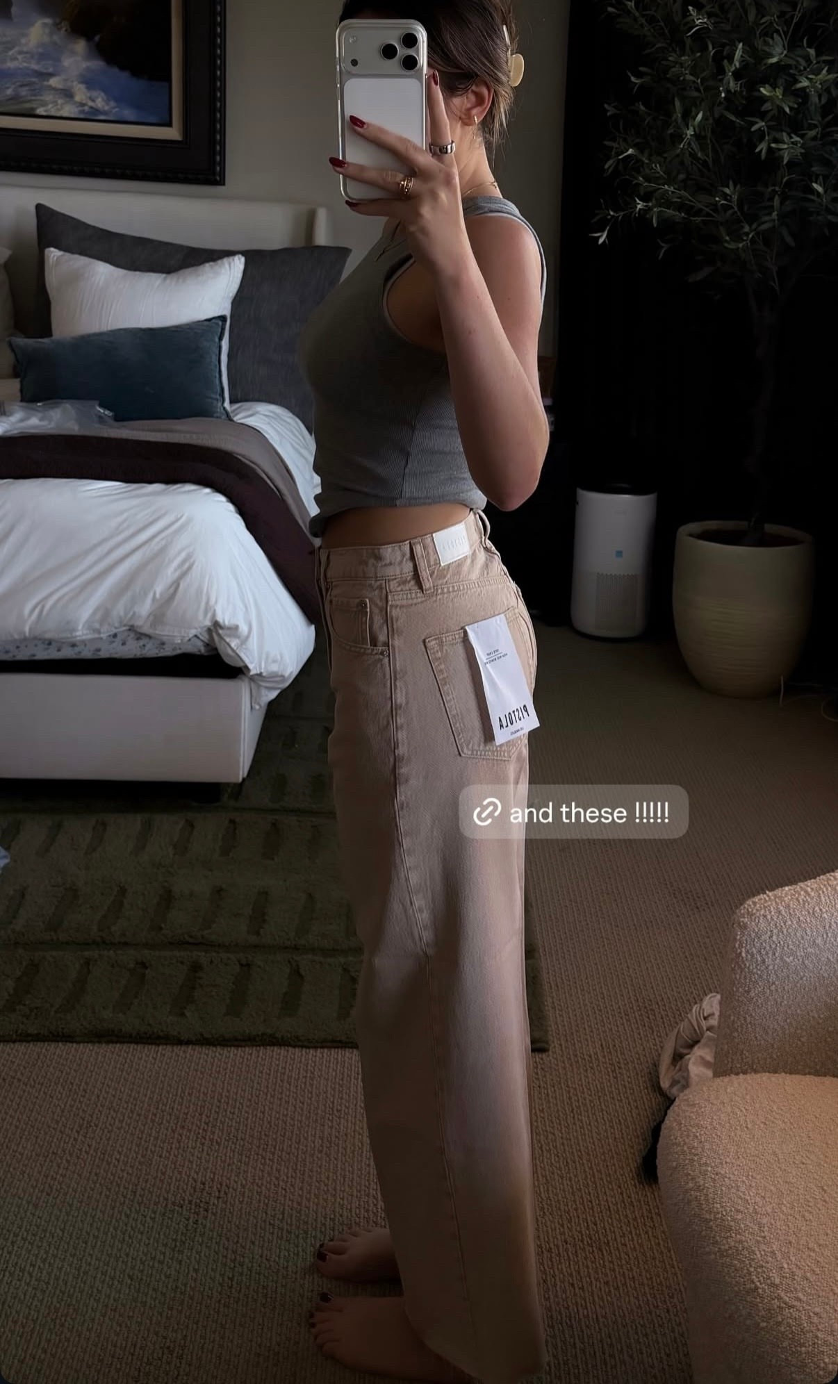 Neutral denim for spring 

#pistola #browndenim #whitedenim #denim2026 #springfashion #ootd 

#LTKmomlife #LTKdayinmylife #LTKootd