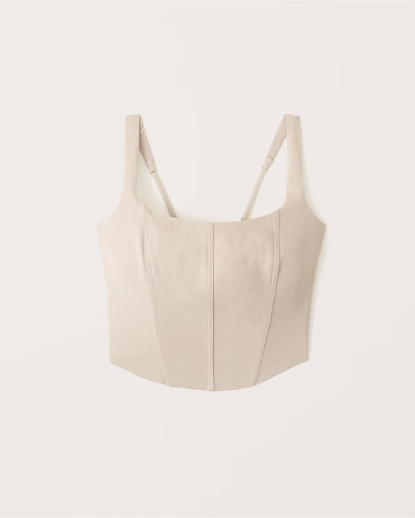 Scoopneck Corset Top | Abercrombie & Fitch (US)