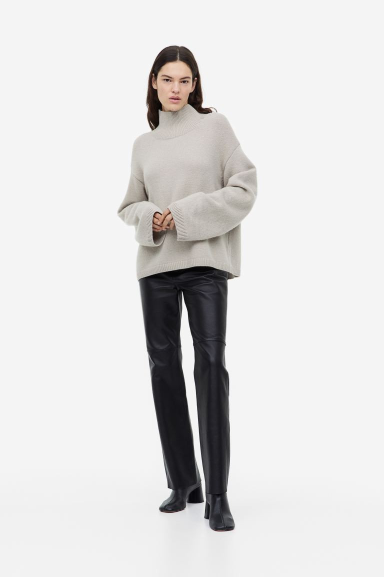 Rechte leren broek | H&M (DE, AT, CH, NL, FI)
