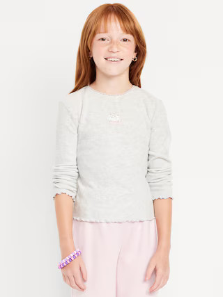 CozePlush Long-Sleeve Graphic T-Shirt for Girls | Old Navy (US)