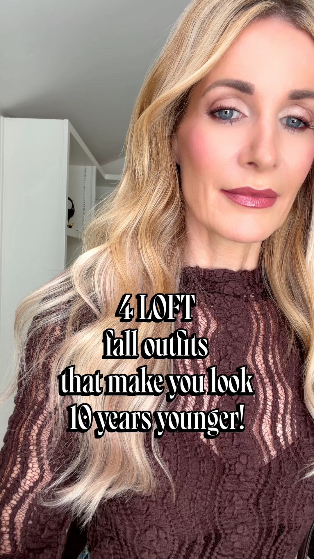 4 LOFT fall outfits that will help you look up to 10 years younger 🍂

1️⃣ Dark wash high-waisted cigarette jeans + chocolate brown mesh top. Perfect for date night or a girls' night out. Wear it alone now, then layer it under a jacket when the temperatures drop.

2️⃣ The same cigarette jeans + a burgundy cropped jacket. Polished enough for the office and easy enough for everything in between.

3️⃣ Dark teal satin midi skirt + matching teal bomber jacket. A modern set that feels fresh for fall.

4️⃣ My favorite: the olive green midi dress. The fit is impeccable. It hugs your curves in all the right places, it's wrinkle-free, and the gold luxe buttons make it look so expensive.

Sizing: Everything runs true to size. I'm wearing a 00 in the jeans and XS in the jacket, top, skirt, and dress.

Which look is your favorite, 1, 2, 3, or 4? 👇

#fashionover40 #falloutfit