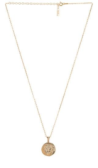The Protector Reversible Coin Pendant Necklace in Gold | Revolve Clothing (Global)