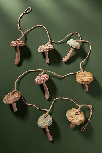 Candlenut Mushroom Garland | Anthropologie (US)