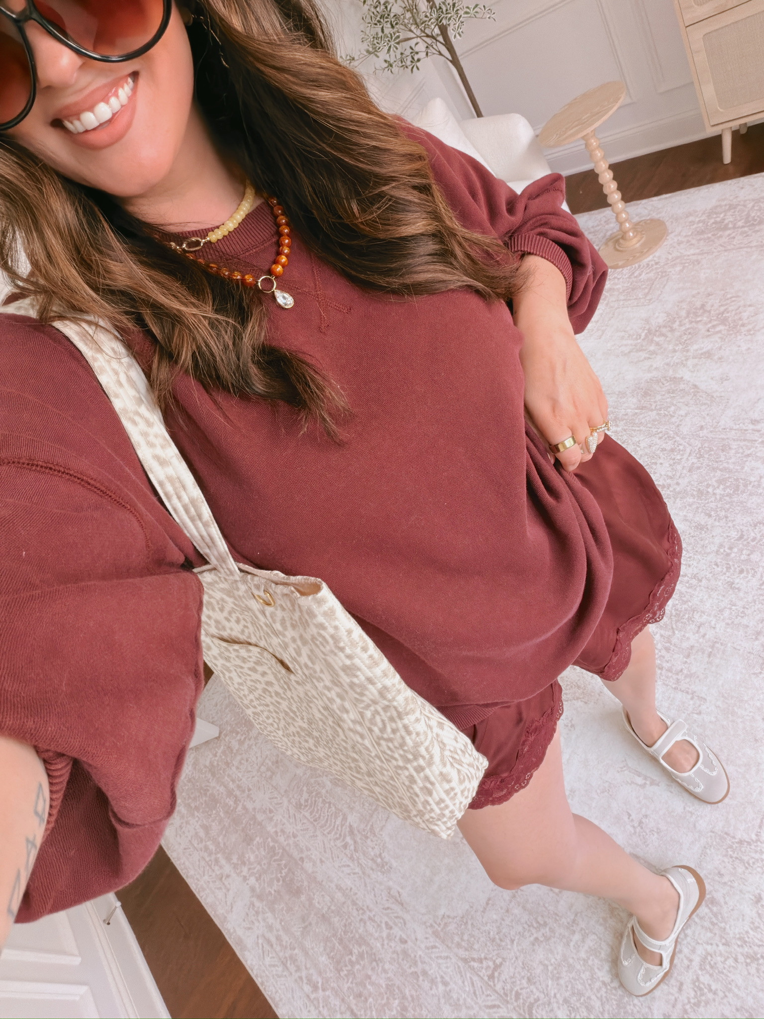 wearing an large in everything

#LTKSeasonal #LTKMidsize