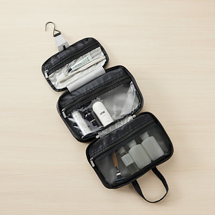 The Container Store® Hanging Toiletry Bag Black | The Container Store