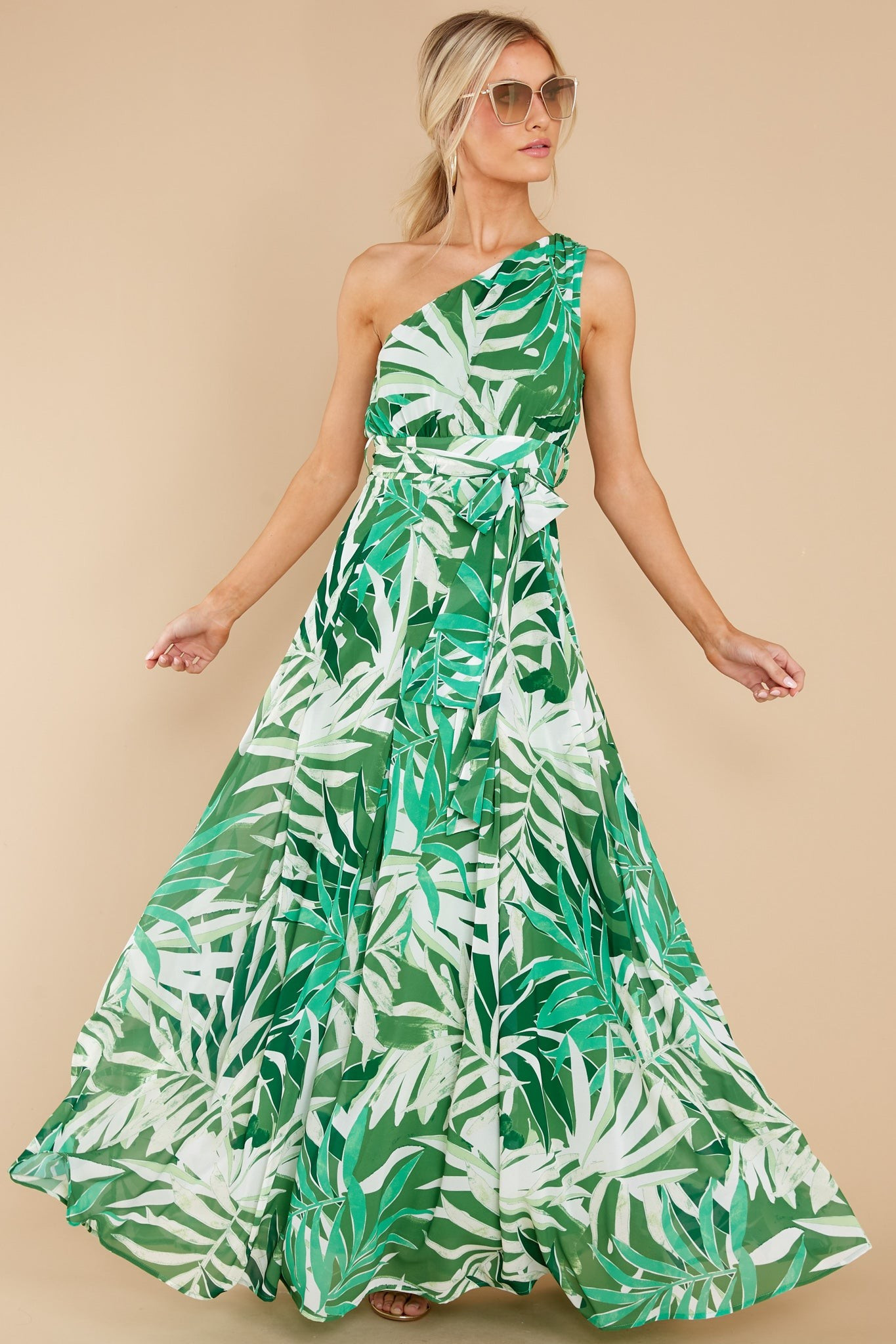 An Affair To Remember Green Multi Print Maxi Dress- Vacation Dress | Red Dress 