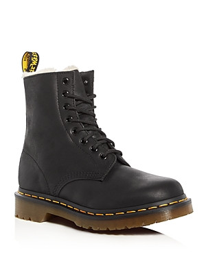 Dr. Martens Serena Faux Fur Combat Boots | Bloomingdale's (US)