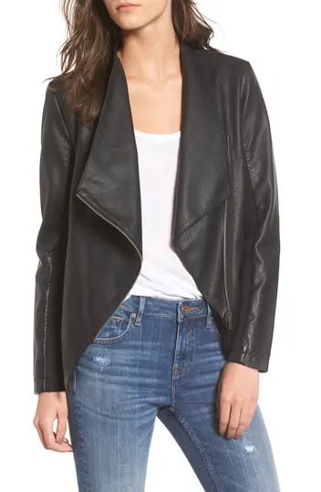 Gabrielle Faux Leather Asymmetrical Jacket | Nordstrom Rack