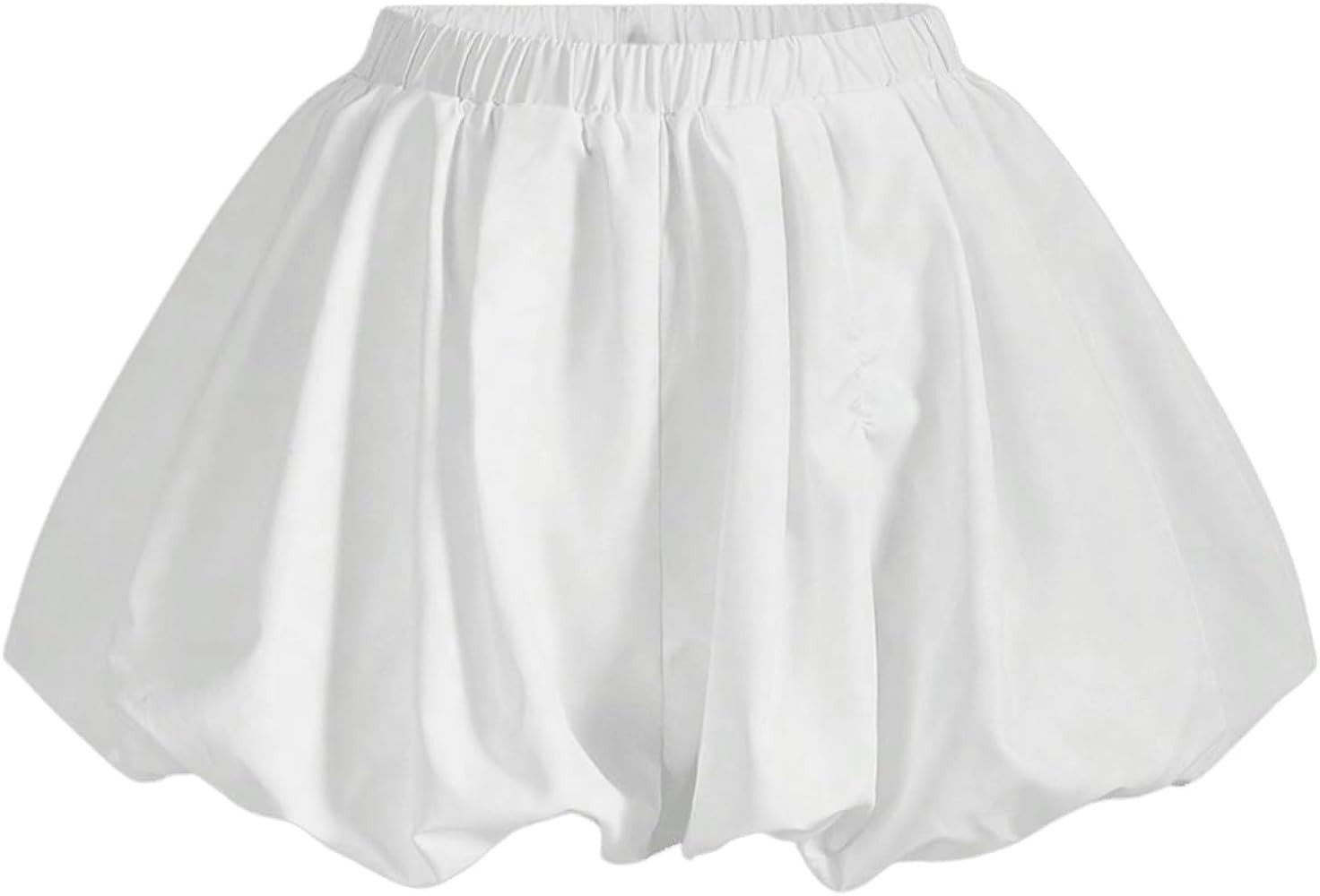 Women's Elastic High Waist Shorts Summer Fashion Wide Leg Bloomers Shorts | Amazon (US)