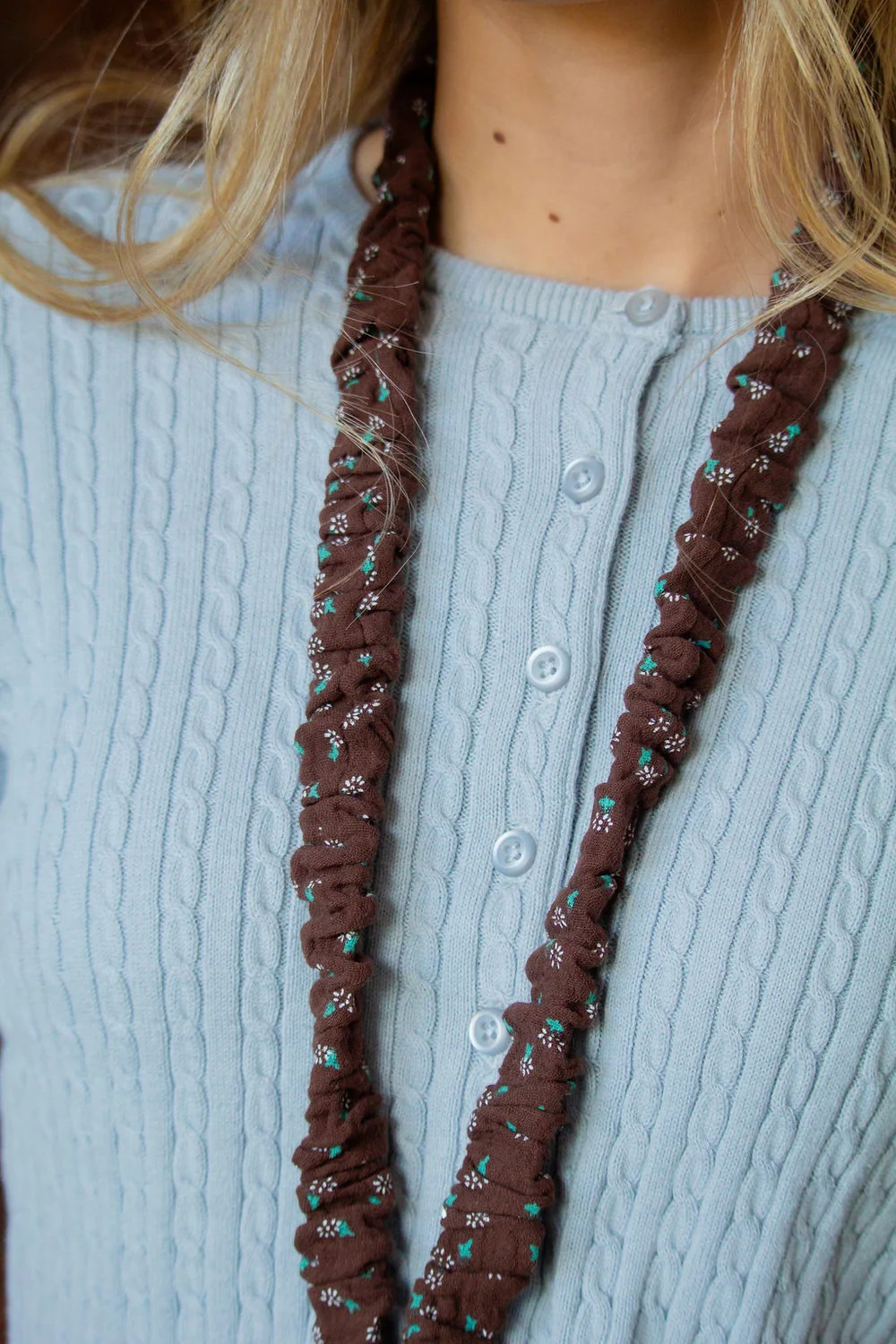 Mahogany Floral Lanyard | Shop Andi