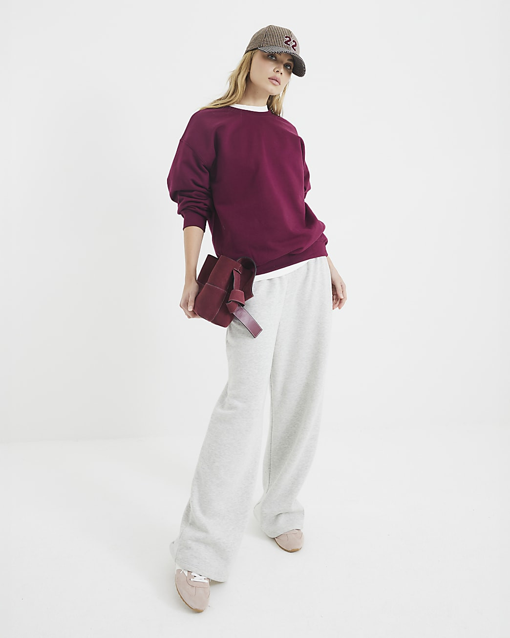 Red Long Sleeve Sweatshirt | River Island UK & IE