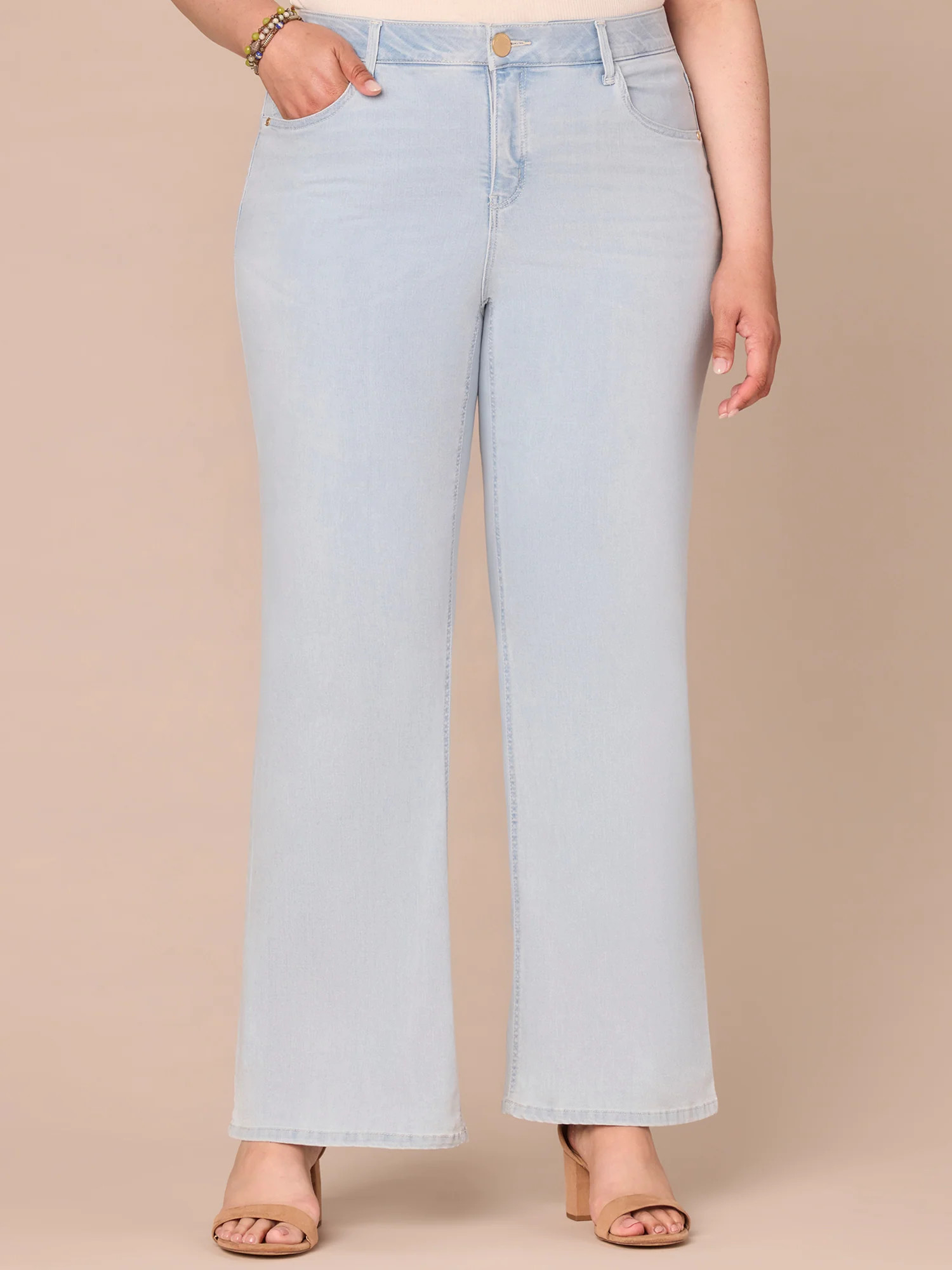 "Ab"solution High Rise Plus Size Out There Flare Jeans | Democracy Clothing