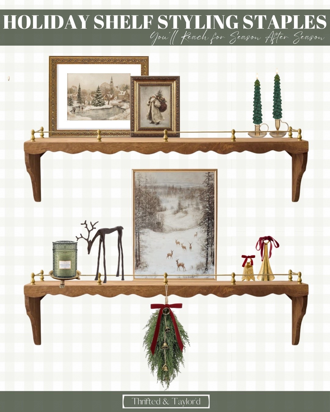 Holiday shelves can add the sweetest touch of Christmas charm to a room, and I put together a collection of pieces that make styling them feel effortless and inviting. Think soft greenery, warm candles, tiny festive accents, and those collected layers that make a shelf feel cozy and lived-in instead of overly decorated.
If you’re refreshing your shelves for the season, these finds are easy to mix in with what you already have and can be used year after year. Shop the full collection below to bring that warm, collected Christmas feel into your home.

#LTKHome #LTKHoliday #LTKSeasonal