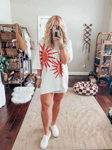 I also love this slip skirt under an oversized tee, this one is perfect over it!! It’s a fun summer look!! 👏🏼🔆
Slip skirt M
Oversized tee S
Sneaks Sized down 


#LTKFindsUnder50 #LTKStyleTip #LTKOver40