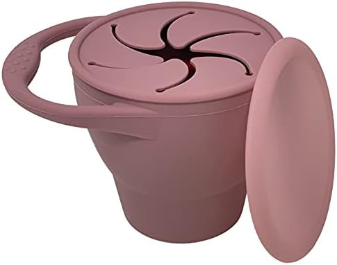 BraveJusticeKidsCo | Snack Attack Snack Cup | Collapsible Silicone Snack Container | Toddler and ... | Amazon (US)