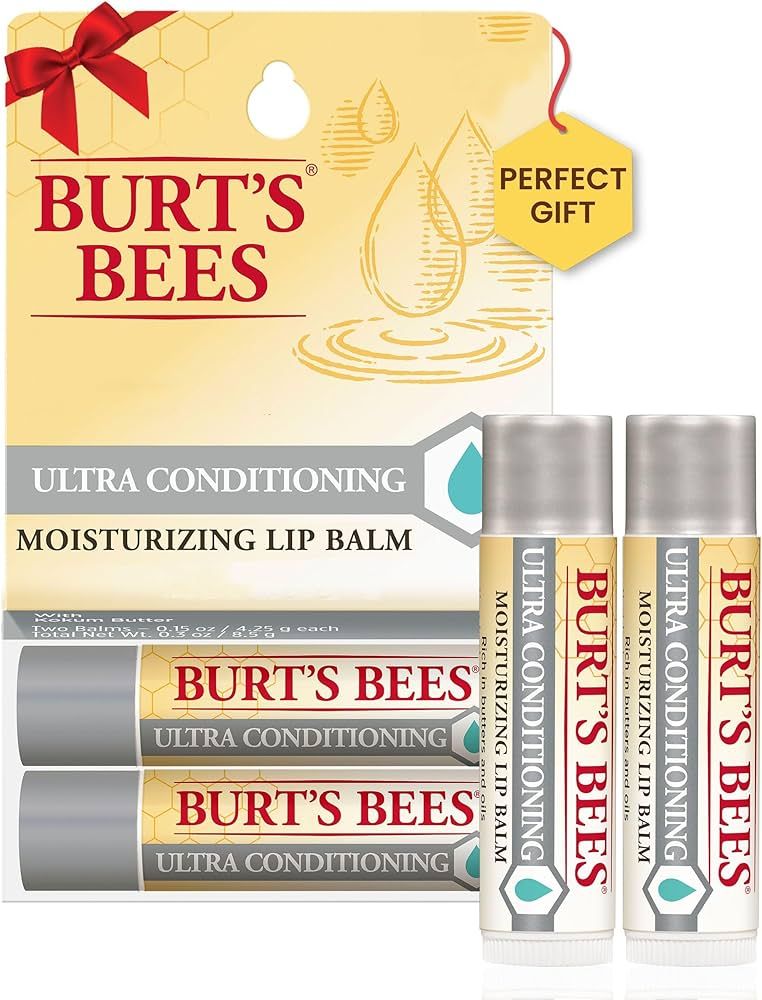 Burt's Bees Lip Balm Stocking Stuffers, Moisturizing Lip Care Christmas Gifts for All Day Hydrati... | Amazon (US)