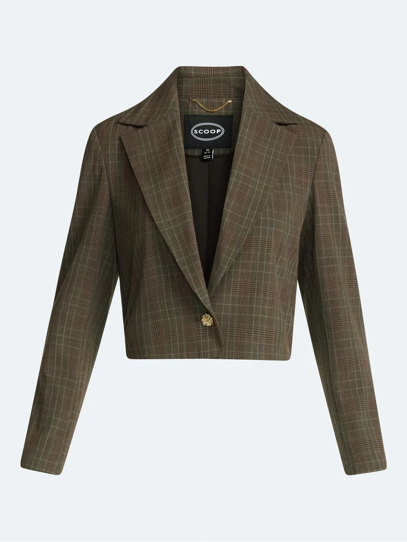 Scoop Women's and Women's Plus Ribbed Back Blazer, Sizes XS-4X | Walmart (US)