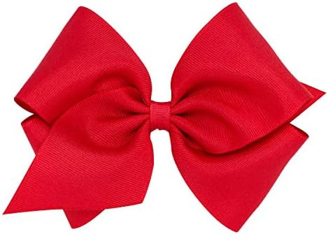 Wee Ones Girls' Plain Wrap Classic Grosgrain Hair Bows on a WeeStay No-Slip Hair Clip, Handmade, ... | Amazon (US)