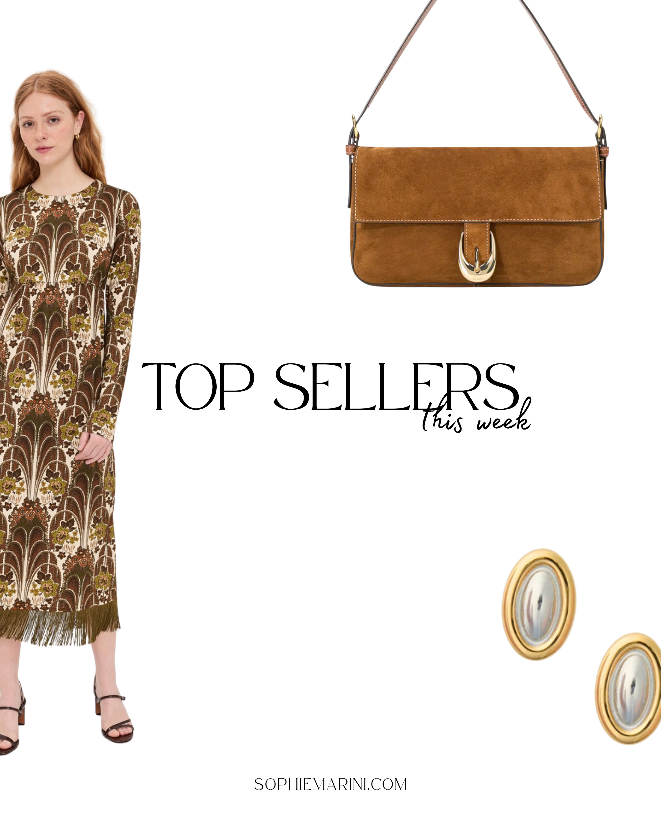 Top seller this week
[Madewell ballet flat, brown leather ballet flats, floral midi dress, thanksgiving dress, suede shoulder bag, mixed metal earrings, Vineyard Vines, flannel pajamas set]  

 #LTKSeasonal