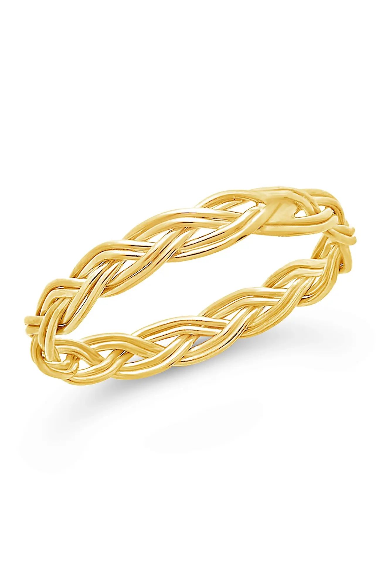 Sterling Forever | 14K Yellow Gold Vermeil Woven Ring | Nordstrom Rack | Nordstrom Rack
